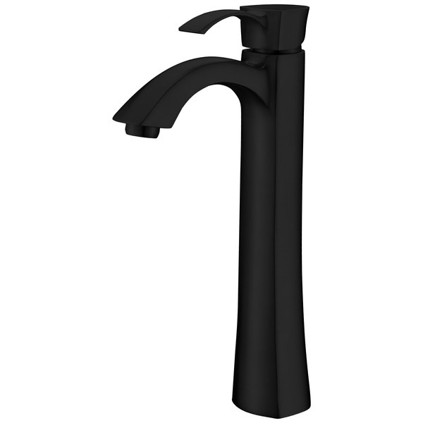 Anzzi Harmony Single Hole Single-Handle Vessel Bathroom Faucet, Matte Black L-AZ095MK